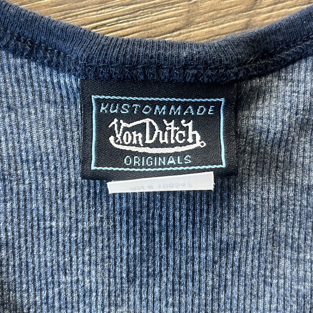 Von Dutch Ringer Ribbed Tank - Picture 3 of 16